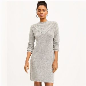 LOFT gray sweaterdress